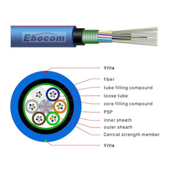 MGTSV Flame Retardant Mining Cable G652D 12 24 36 48 96 144 core Outdoor