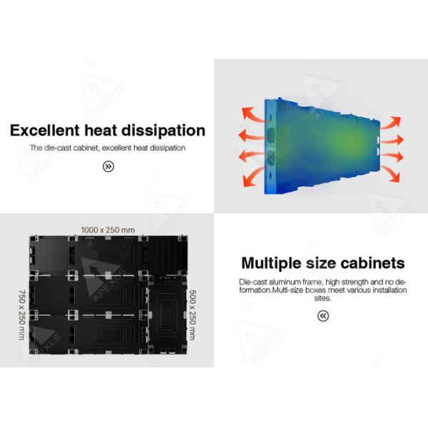 APEXLS Large Led Advertising Screens P6 RGB LED Display 800-1200cd/M2