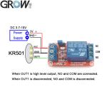 DC3.3-10V Fingerprint Control Board High Level Output Convenient