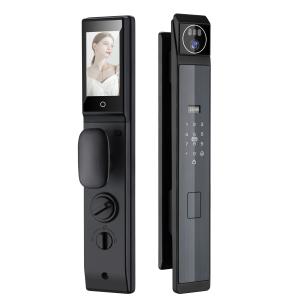 Wholesale Aluminum Alloy Video Intercom Door Lock 3D Face ID Recognition Door Lock from china suppliers