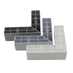 Wholesale L Shaped PP 60mm Plastic Furniture Legs Replacement from china suppliers