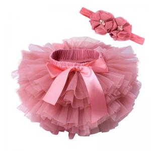 China Polyester Infant Girls' Tulle Tutu Skirt Bloomers For Kids Baby Clothing on sale