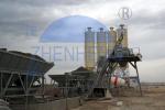 HZS25 Stable Performance Stationary Concrete Batching Plant For Ready Mixed