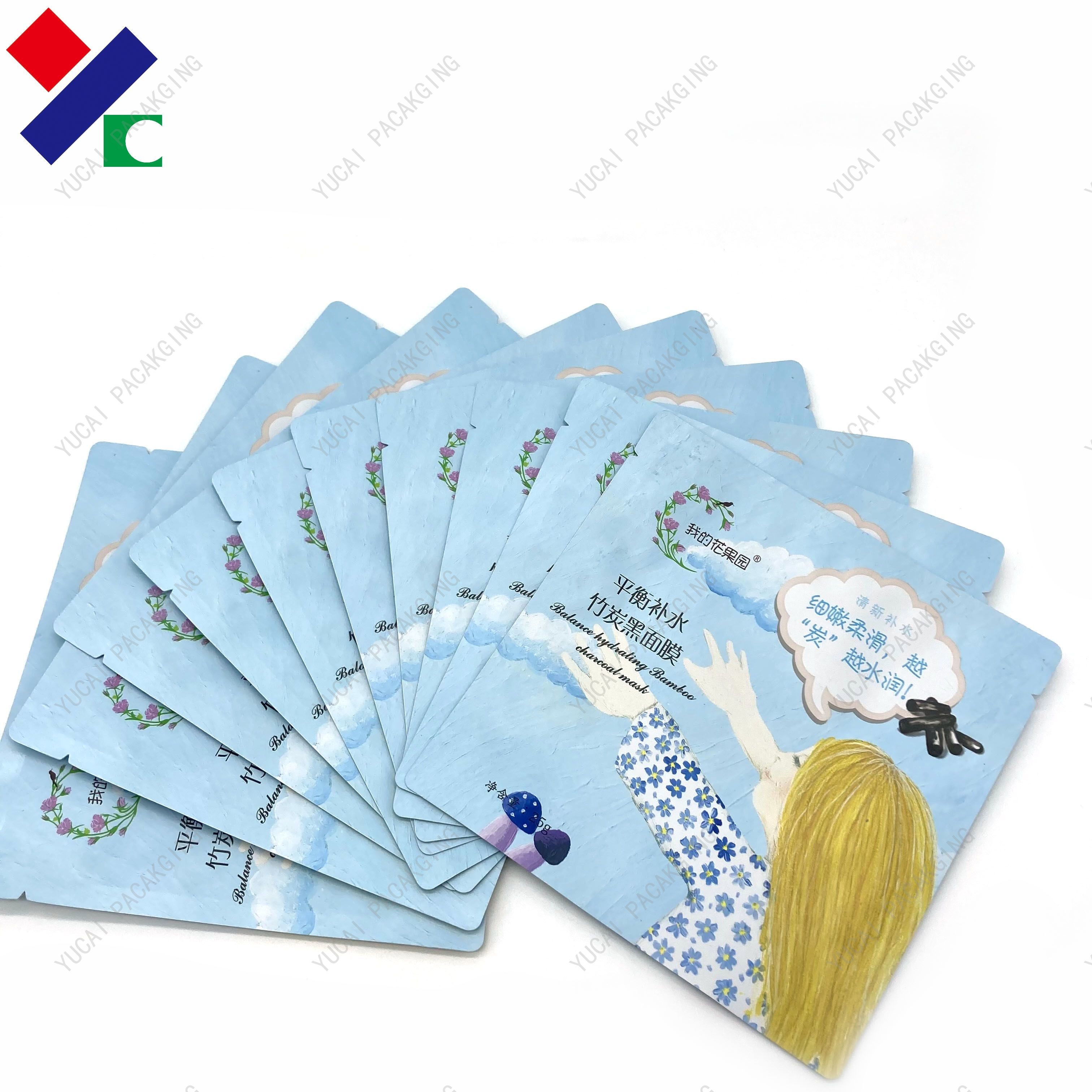 OEM ODM Mositure Proof Foil Three Side Seal Bag 25ml For Facial Mask