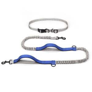Wholesale Pet Belt Elastic Night Reflective Silk Drawstring Traction Rope Outdoor Running Hands Free Dog Leash from china suppliers
