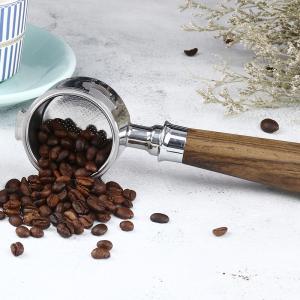 Wholesale Ceramic Porcelain Coffee Cup Compatible 51mm Espresso Portafilter with Wooden Handle from china suppliers