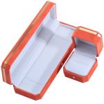 Jewelry Package for Wedding Necklace Earrings and Ring Hanhong Custom Orange