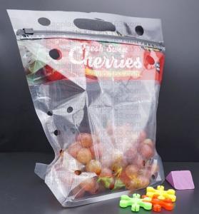 China fresh cherry tomato packaging bag, Fresh Fruit Preservative General Grape bag, Cherry Red Lift Sealed Packaging Bag on sale