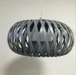 Die Cut Striped Polypropylene LampShade 3 Way Gimbal Non Elec