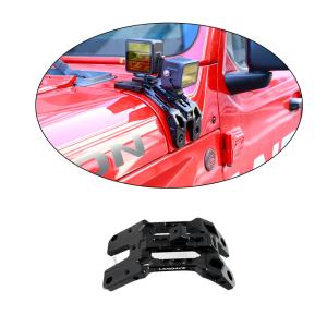 Wholesale OEM Accepted High- Aluminum Alloy LED Driving Light Bracket A Pillar Mount for Jeep JL from china suppliers