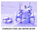 Main sea water pump imported stainless steel 316L suction coarse water filter