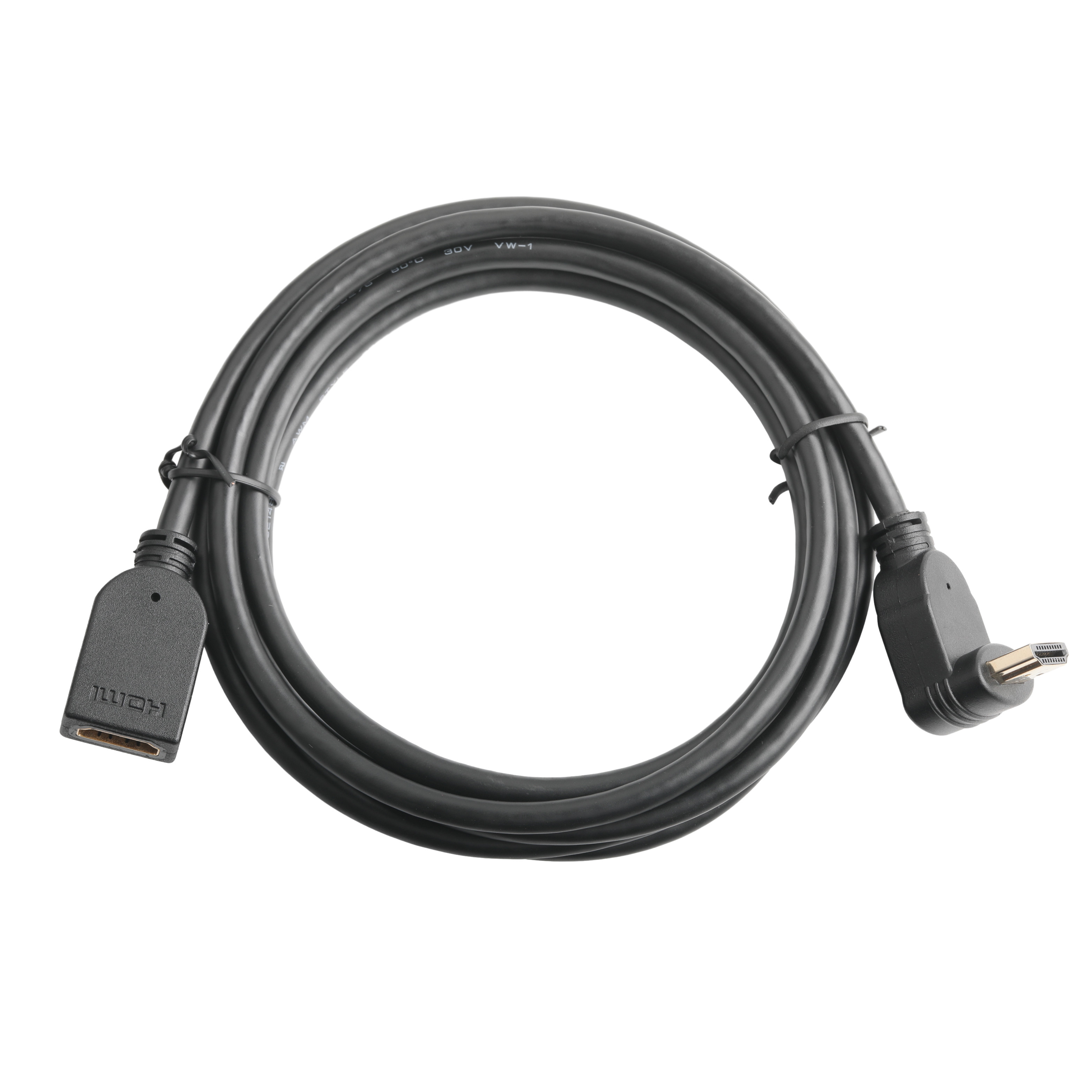 Male Vertical 19Pin HDMI-A To Female 19Pin HDMI LCD Cable Connector Assembly