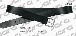 Wholesale Classic Black Split Leather Mens Casual Belts 4cm Antic Silver Buckle Founded from china suppliers