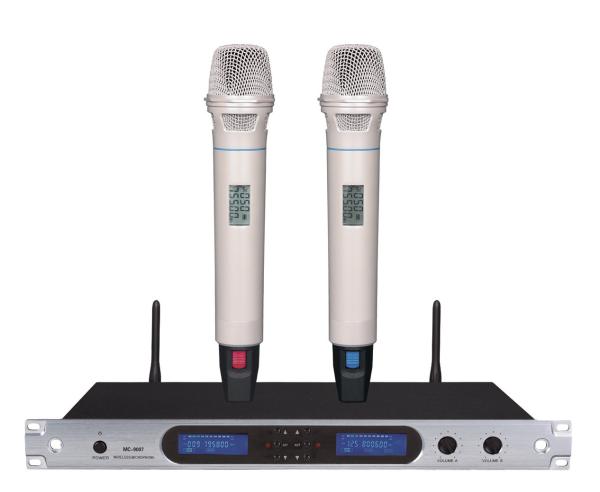 excellent quality 9007 wireless microphone system UHF PLL 200 channels
