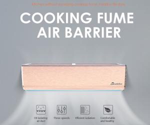 Wholesale 2025 Air Barrier For Household Kitchen Door Separate The Cooking Fume Size From 0.7m To 2m Home Air Curtain from china suppliers
