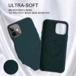 Full Protective Liquid Silicone iPhone 12 Case Built in Magnetic Ring (Supports
