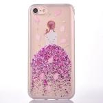 Soft TPU Glitter Fall Princess Dress Girl Back Cover Cell Phone Case For iPhone