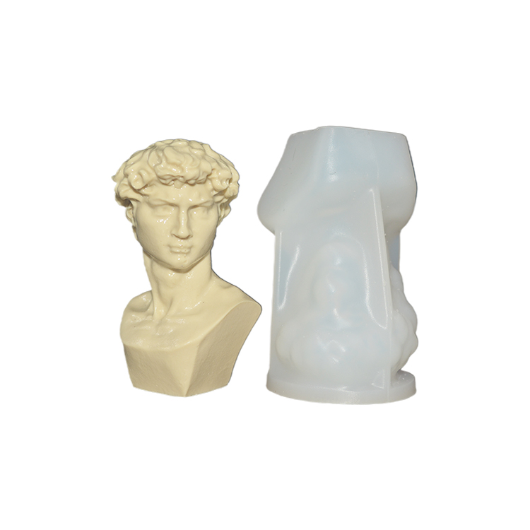 David Figure Silicone Candle Mold Handmade 3D DIY Candle Molds Non Stick