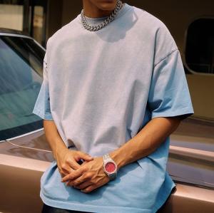 Wholesale 250 Gsm Oversized Streetwear Vintage Sun Faded Acid Wash T Shirt Oversized Men'S from china suppliers