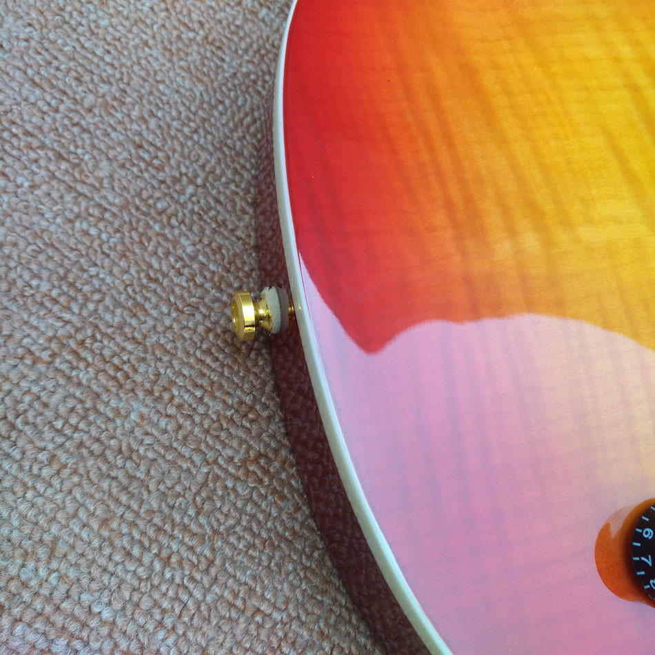 Standard LP 1959 R9 electric guitar, Cherry burst color electric guitar with Gold hardware, free shipping