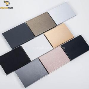 Wholesale Decorative Aluminum Skirting Board Profiles With Anodized Powder Coat Surface from china suppliers