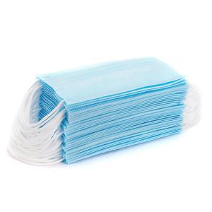 Wholesale Blue 3 Layer Disposable Earloop Face Mask Non Woven Anti Virus Anti Dust Blue from china suppliers