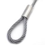46mm hot dipped galvanized steel wire rope sling assembled with aluminum