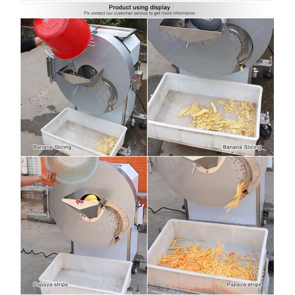 Large scale Potato Chip Machine Apple Banana Potato Carrot Taro Potatoes and round tuber crops Carrots and longitudinal root vegetables Onions Cutting