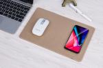 Mobile accessories wireless charger New Creative PU Leather Mouse Pad for iPhone