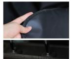 Durable Waterproof Truck Back Seat Dog Hammock 900g Black Dog Car Seat Mat