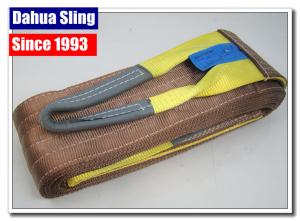 Wholesale Brown Synthetic 6 Ton Flat Lifting Slings 6 Inch Single Layer For Heavy Goods from china suppliers