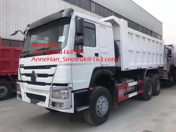 White Color Sinotruk Howo7 Heavy Duty Dump Truck , 10 Wheeler 20 Tons 6x4 Tipper