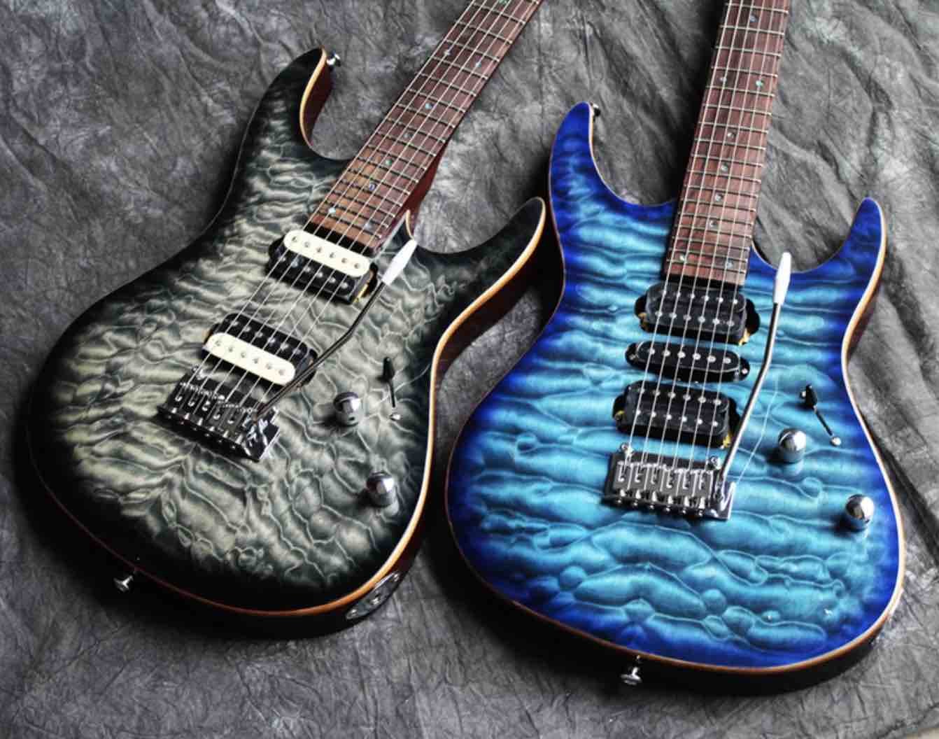 Custom Mahogany with Quilted Maple Top John Petrucci Signature Su-hr Musicman JP Electric Guitar Customize Kinds Shape E