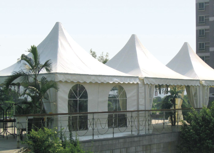 Small Beautiful Pagoda Outdoor Party Tent Long Life Span Flame Resistant