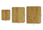 Natural Bamboo 100% Premium Organic Cutting & Serving Board Set bamboo cutting