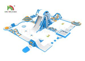 Wholesale Gaint Customized Outdoor 0.9mm PVC Inflatable Floating Water Park With Cliff from china suppliers