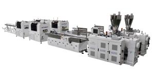Wholesale PVC Cable Duct Trunk Production Line With Vertical Gear Box PVC Profile Twin Screw Extruder from china suppliers