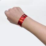 Hot Sale Shiny Laser Glitter Promotional Wristband Waterproof Laser Paper