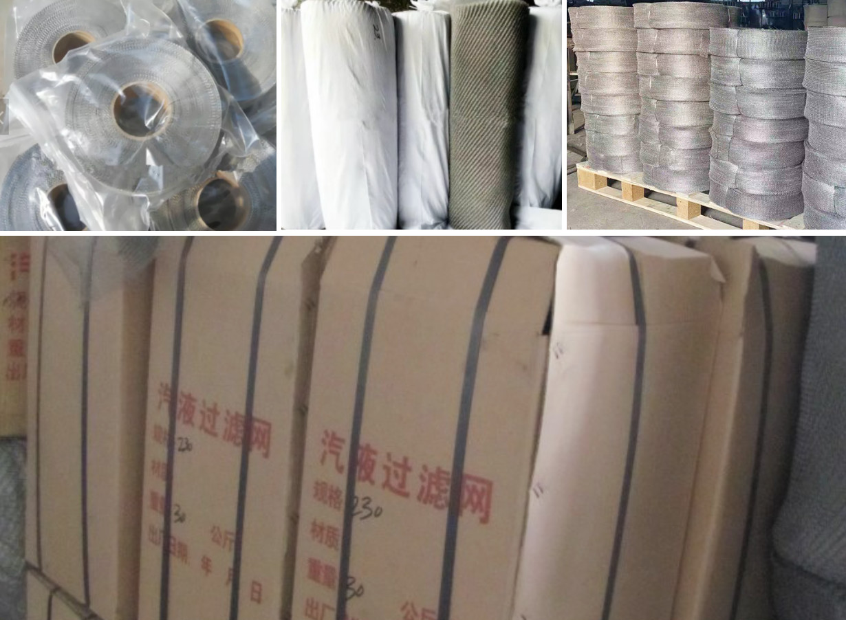 30m 50m 100m Stainless Steel Knitted Wire Mesh For Liquid Filter