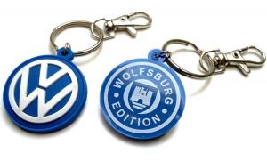 China Rubber Keychain for VW Golf GTI PVC key fob Keyring fits: Volkswagen VR6 G60 R32 on sale