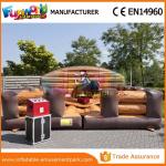 Large Inflatable Sports Games Mechanical Rodeo Bull Inflatable Brown Mechanical