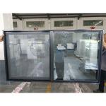 Gray Anthracite UPVC Balcony Sliding Window Crescent Lock