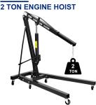 Hydraulic 2 Ton Foldable Engine Crane , 230cm Car Engine Lifting Crane