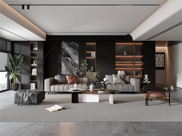 Durable Outdoor Wall Porcelain Marble Slabs For Restaurant And Black Matt