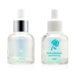 unique design 30ml serum bottle with silver dropper