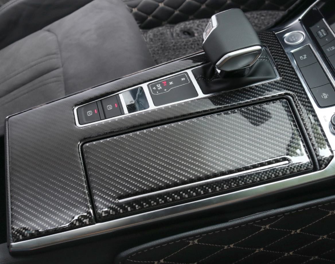 Audi A6L Interior Modified Carbon Fiber Decorative Stickers UV Glossy