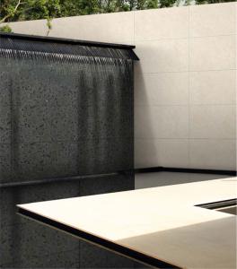 Wholesale Black 600x1200mm Half Polished Finish Matte Curtain Wall Porcelain Tile For Terrace And Project from china suppliers
