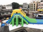 Commercial Grade 4 Lanes Wet Giant Inflatable Water Slide For Big Event