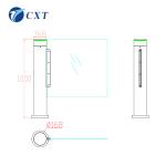 Cylindrical Swinging Access Gates AI Smart For School Hotel Park