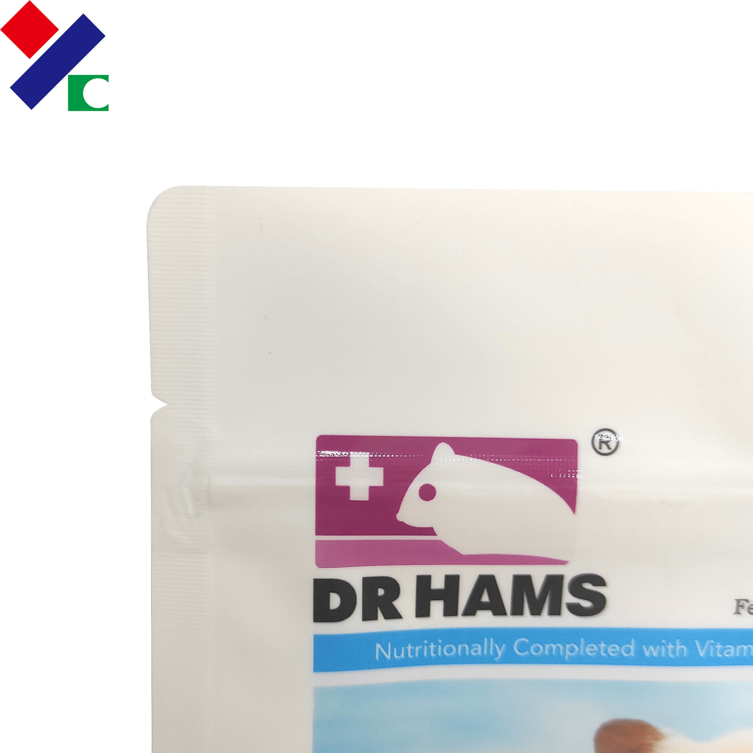 CMYK Printing 200 Microns PET Food Packaging Bag Oxygen Resistance